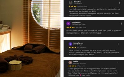 Khách hàng đánh giá cao hiệu quả massage hệ bạch huyết cải thiện tuần hoàn, giảm thiểu tình trạng phù nề và mang lại trải nghiệm thư giãn